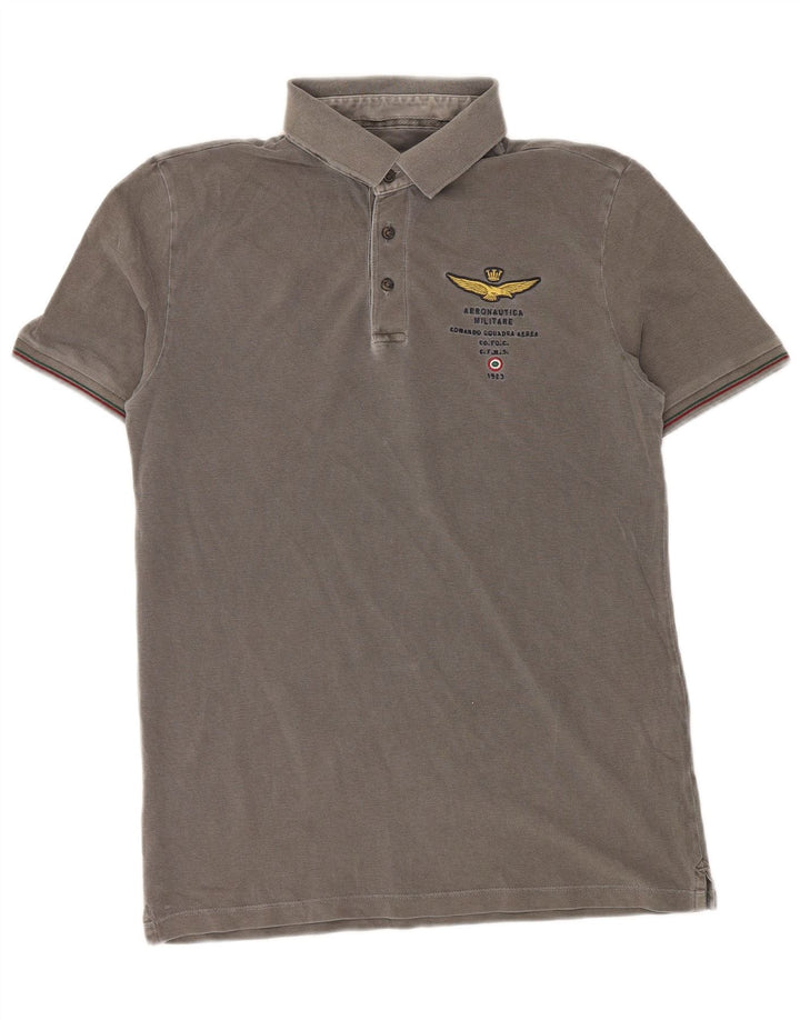 Aeronautica Militare Polo Homme Gris Moyen