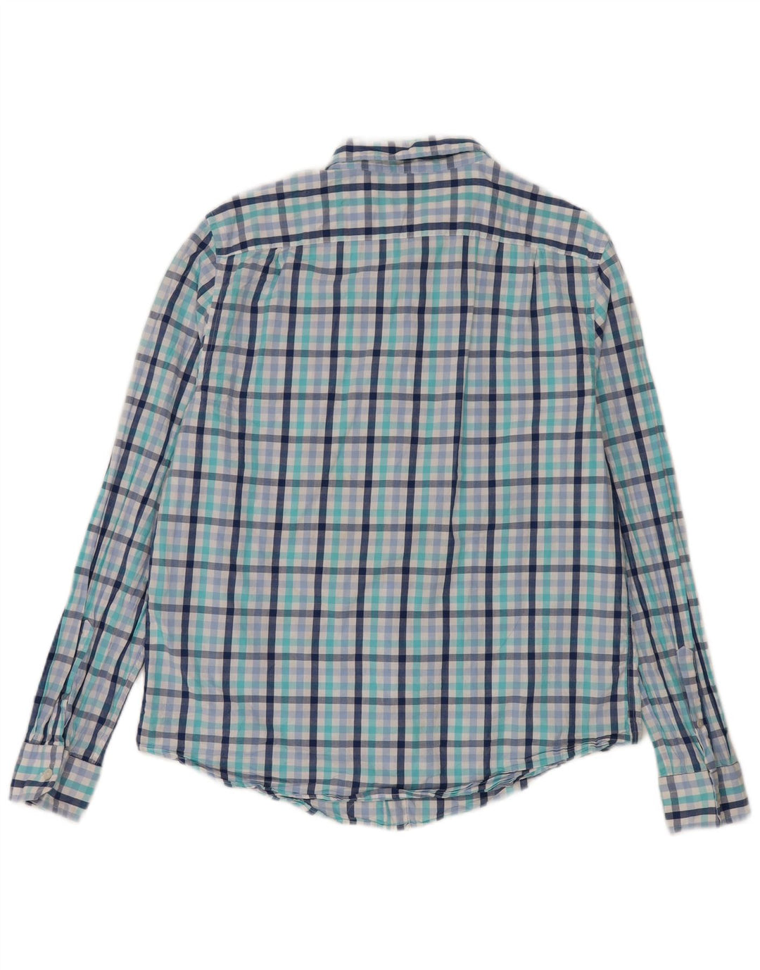 Nautica Chemise classique pour homme en coton à carreaux bleus