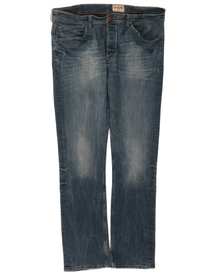 Wrangler Jean Slim Ben W38 L34 Homme Bleu Coton