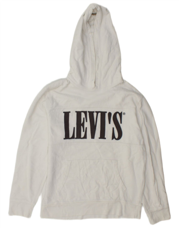 Levi's Pull à Capuche Graphic Homme Petit Blanc Coton