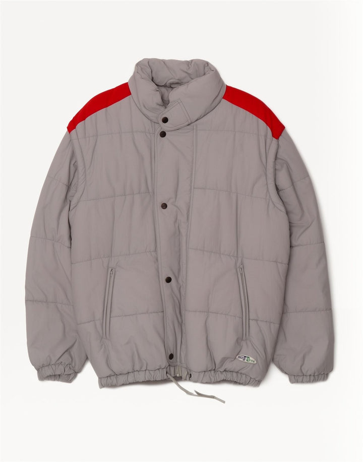 MCROSS Veste matelassée IT 48 Gris Moyen Polyamide Homme