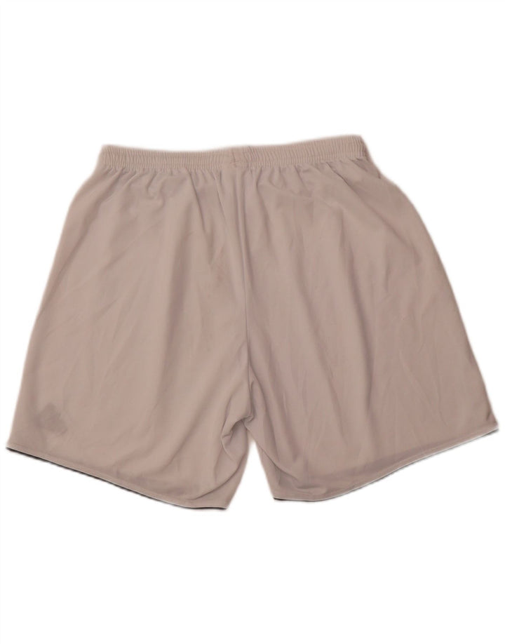 ADIDAS Short de sport Climalite pour hommes, grand, blanc, polyester