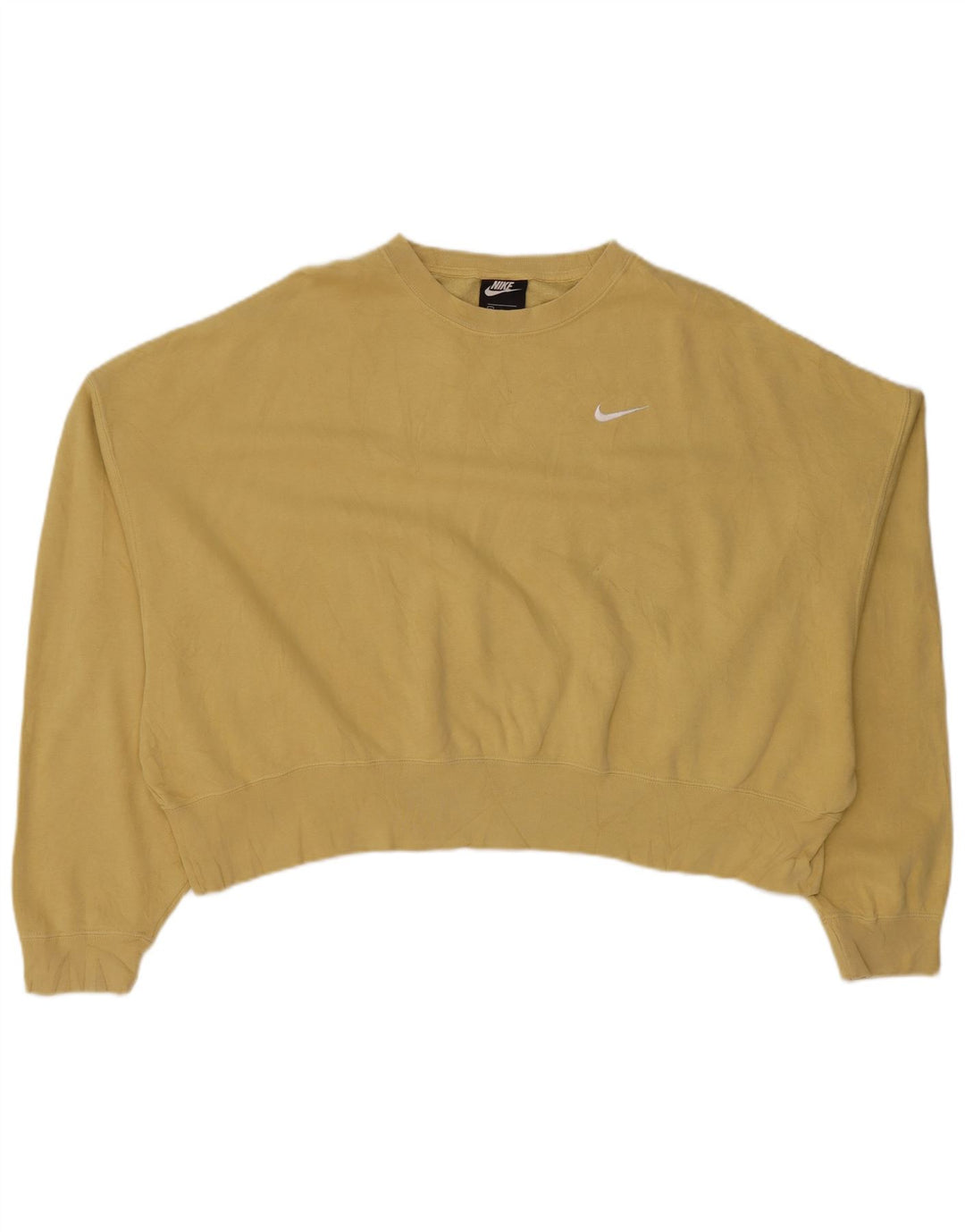 NIKE Sweat-shirt court surdimensionné pour femme UK 14 en coton kaki moyen