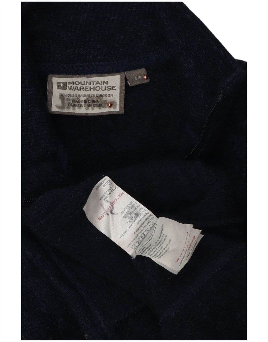 Mountain Warehouse Veste de survêtement pour homme en polyester bleu marine Taille S