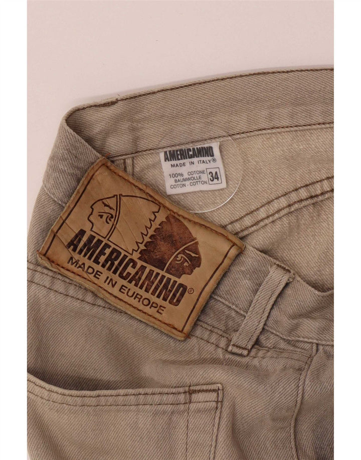 Americanino Jean droit homme W34 L29 gris coton