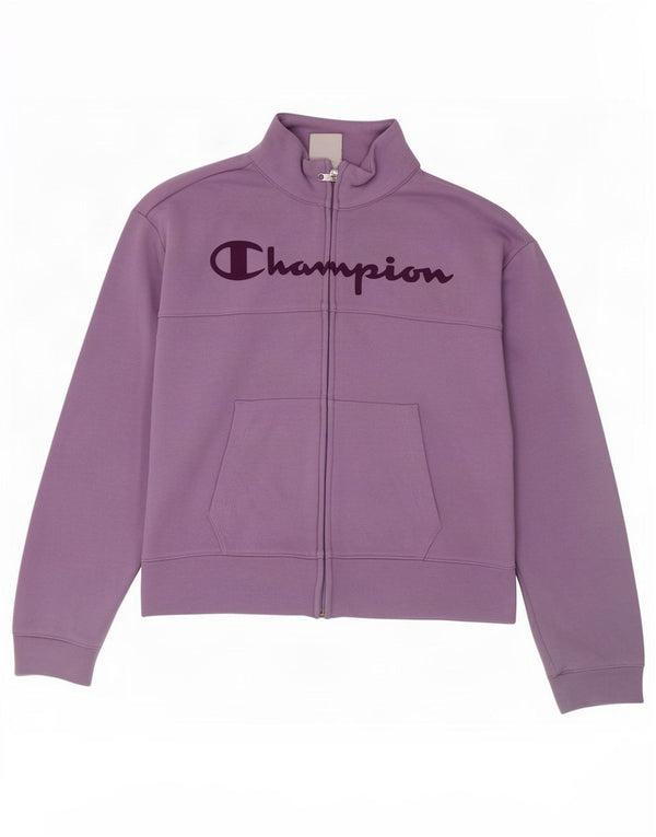 Champion Veste de survêtement graphique pour fille 11-12 ans Violet Taille L