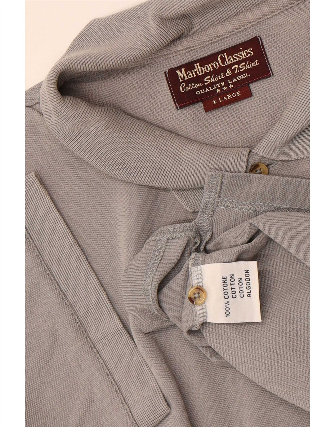 Marlboro Classics Polo Homme XL Gris Coton