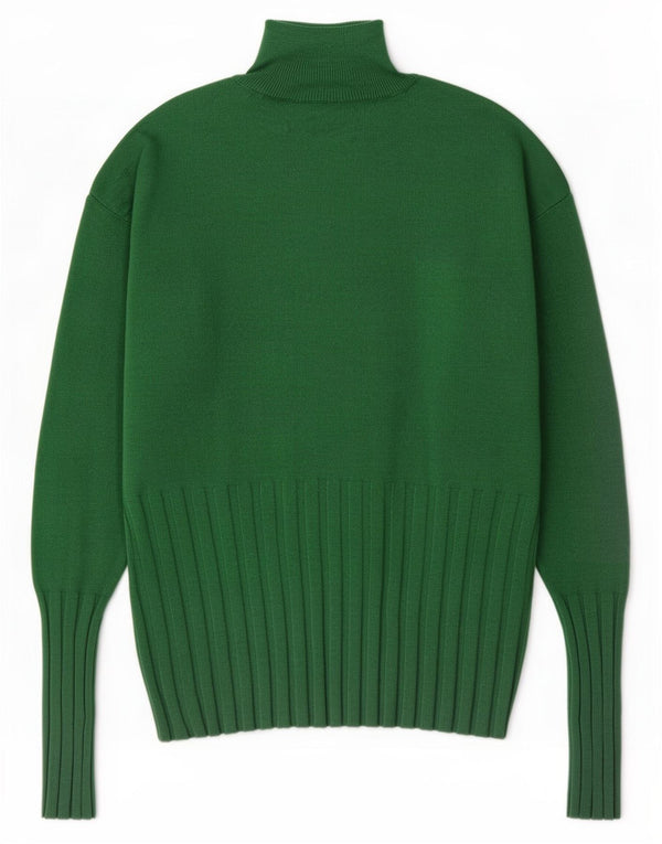 Marks & Spencer Pull à col roulé pour femme UK 12 Vert moyen