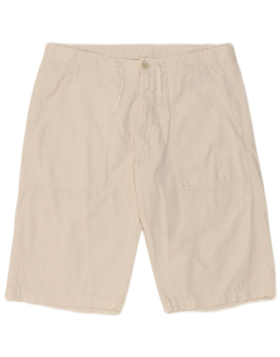 Belfe Short Chino Homme W30 Coton Blanc Moyen