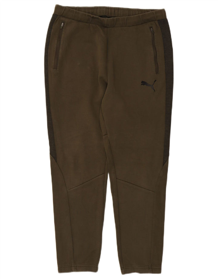 Puma Pantalon de Survêtement Large Homme Kaki Colourblock