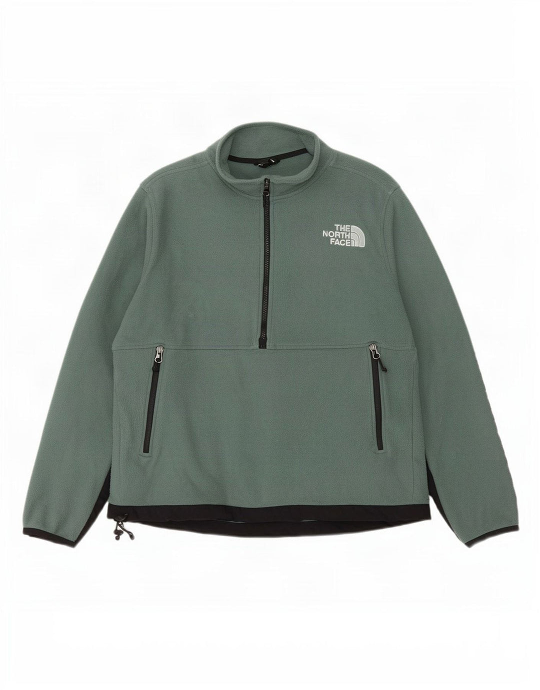 The North Face Pull polaire à col zippé pour homme Large Vert Polyester
