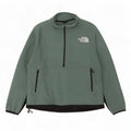 The North Face Pull polaire à col zippé pour homme Large Vert Polyester
