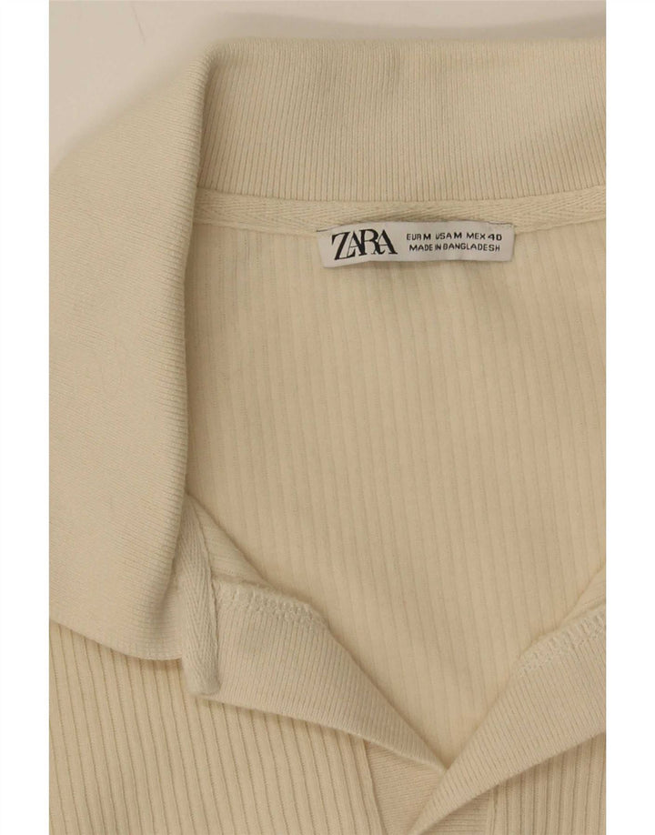 Polo À Manches Courtes Homme Zara Homme Beige Moyen
