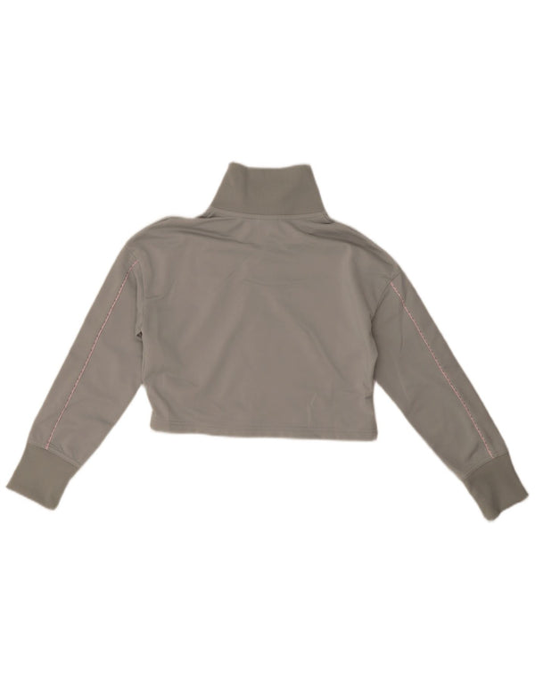 Nike Veste de Survêtement Courte Fille 12-13 Ans Large Gris Polyester