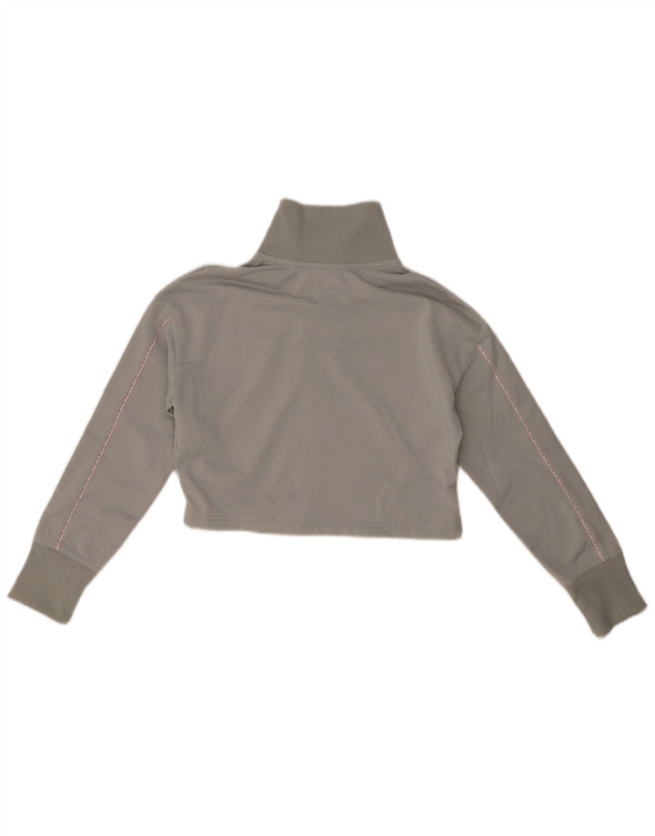 Nike Veste de Survêtement Courte Fille 12-13 Ans Large Gris Polyester