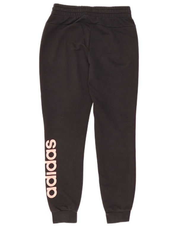 Adidas Pantalon de survêtement graphique pour femme Joggers UK 8/10 Petit Noir