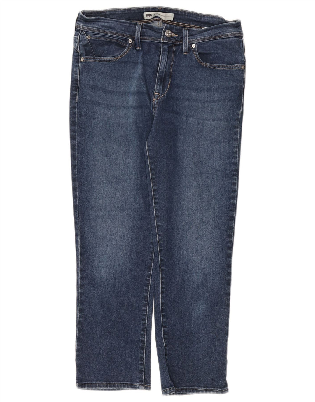 LEVI'S Jean Skinny Taille Mi-Haute Femme W30 L25 Bleu Coton
