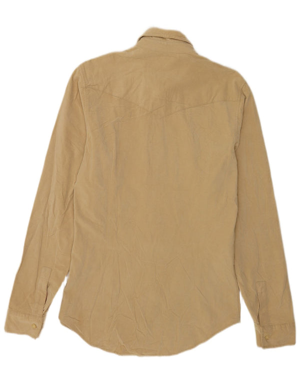 Calvin Klein Jeans Chemise Homme Large Beige Viscose