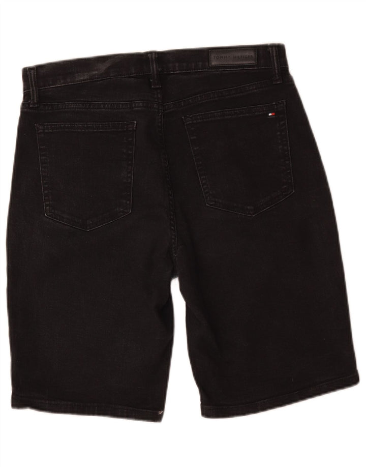 Tommy Hilfiger Bermuda Slim Denim W29 Femme Noir Moyen Coton