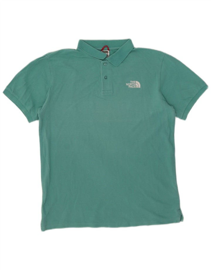 The North Face Polo Homme Coton Turquoise Moyen