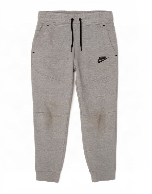 Nike Pantalon de survêtement pour garçon 8-9 ans Petit gris chiné en coton