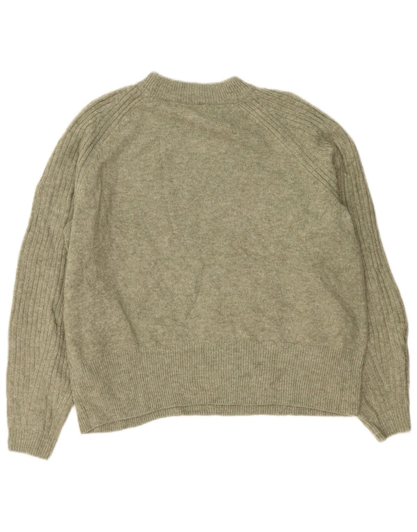 Marks & Spencer Pull ras du cou pour femme UK 16 Grand acrylique vert
