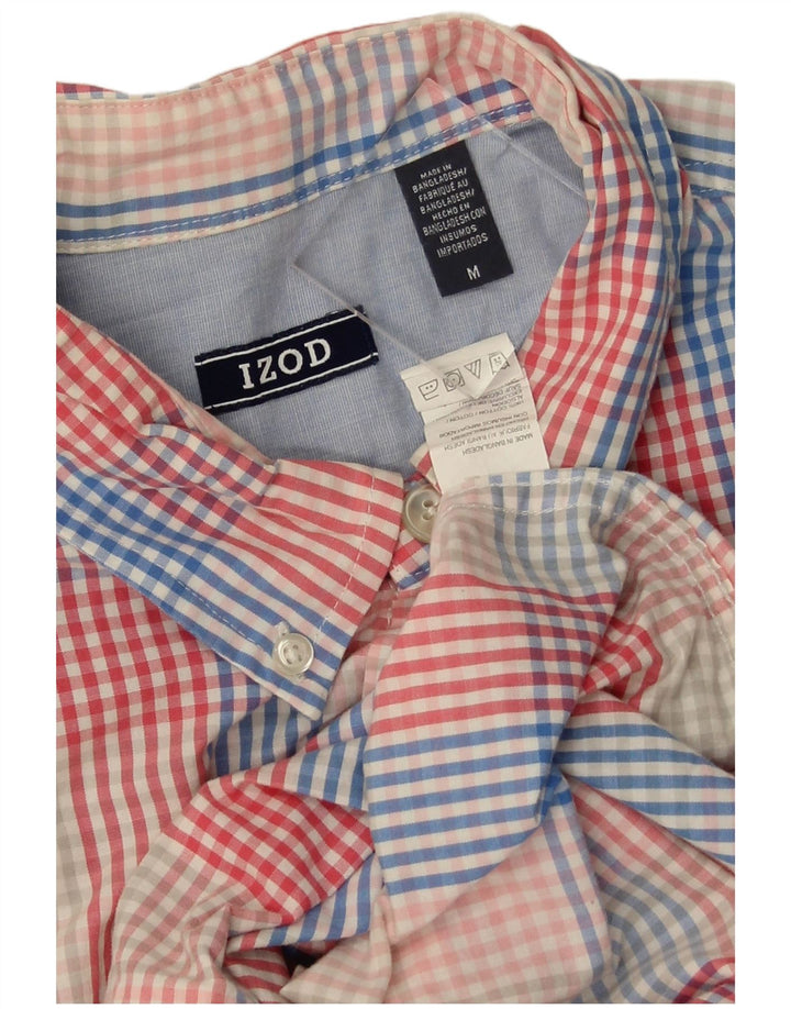 Izod Chemise à Manches Courtes Homme Coton à Carreaux Multicolore Moyen