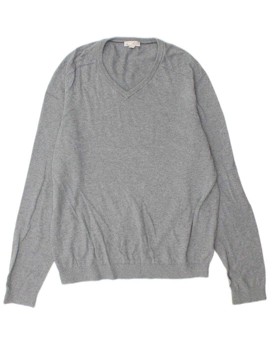 Gap Pull Col V Homme Grand Gris Coton