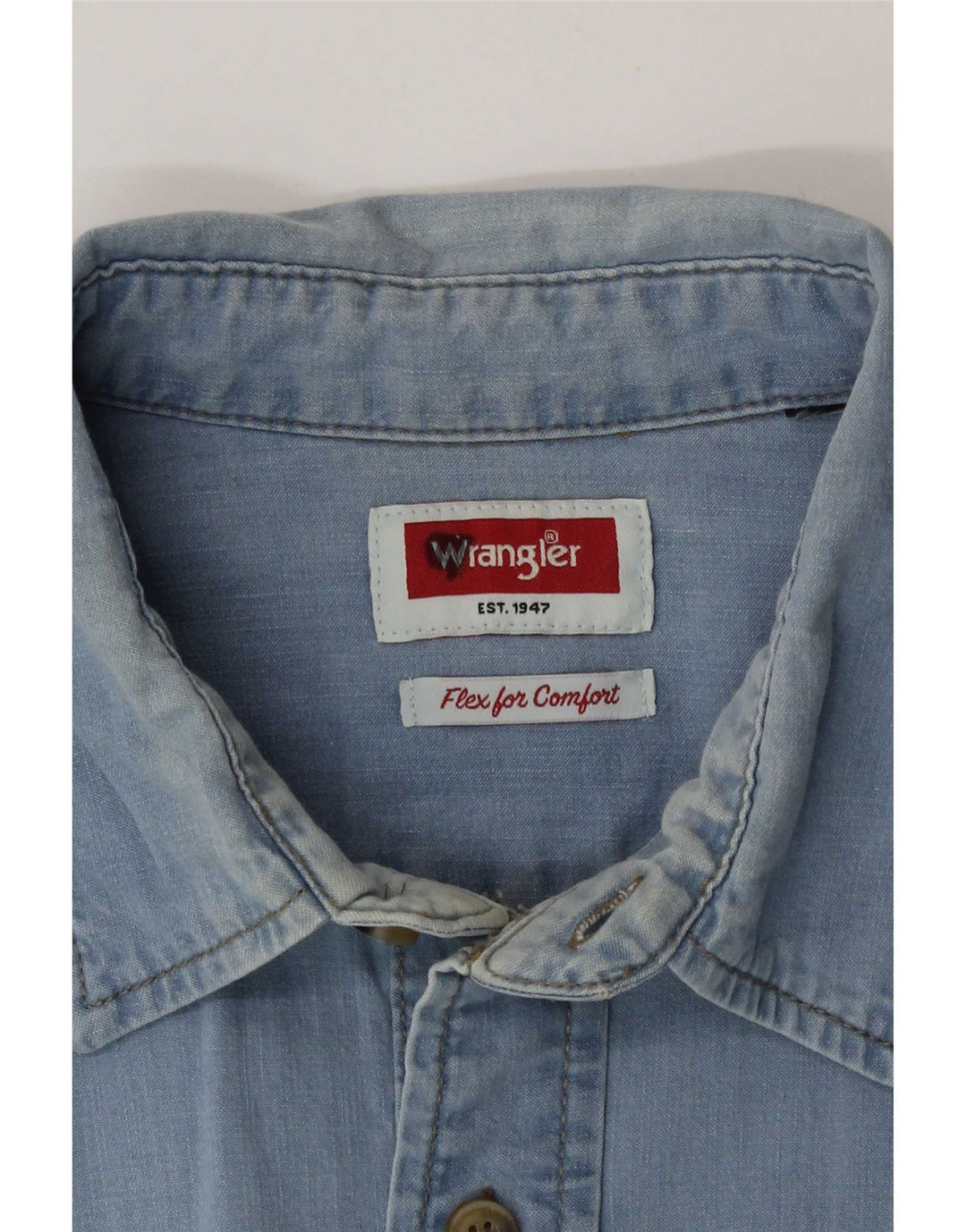 Wrangler Chemise en Jean Homme Grand Bleu