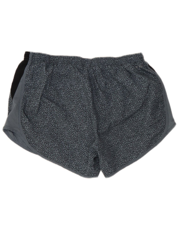 NIKE Short de sport Dri Fit pour femme UK 12 Bleu moyen Polyester colour block