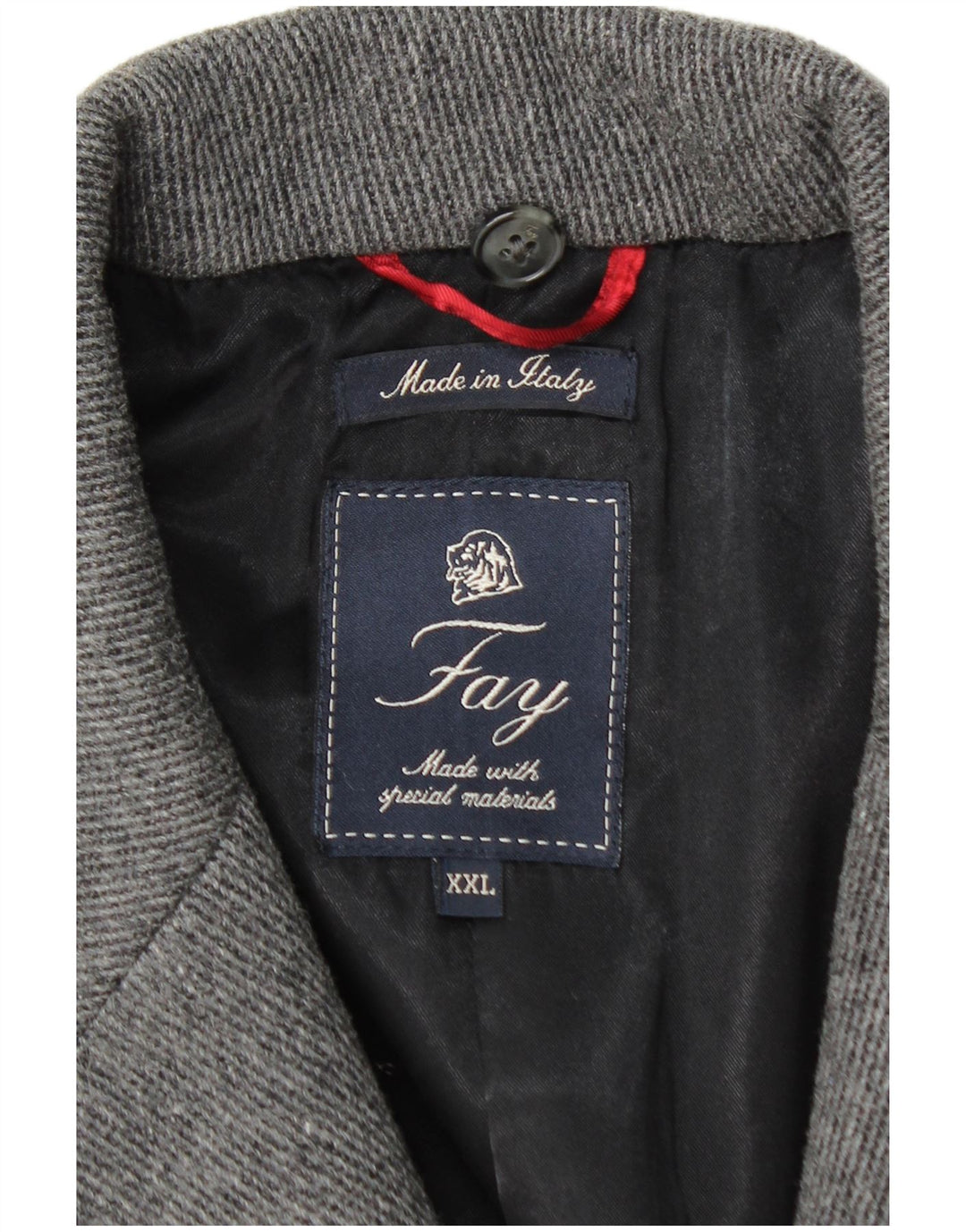 Fay Manteau Homme UK 44 2XL Gris