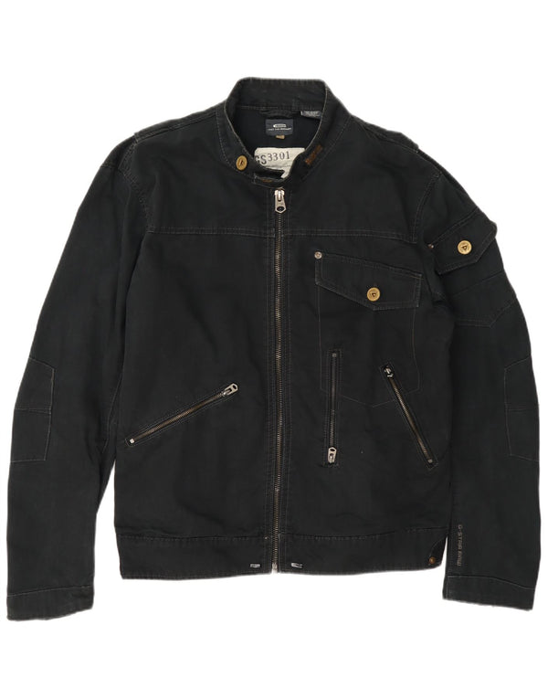 G-Star Veste utilitaire graphique pour homme UK 42 XL Bleu marine Coton