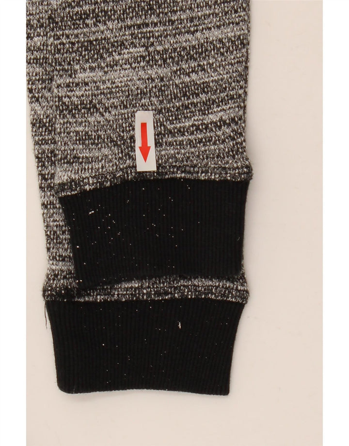 Animal Pull à capuche surdimensionné pour femme UK 10 Petit gris moucheté en polyester