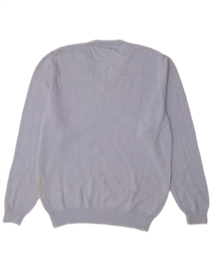 FRED PERRY Pull Col V Homme Bleu Moyen Coton