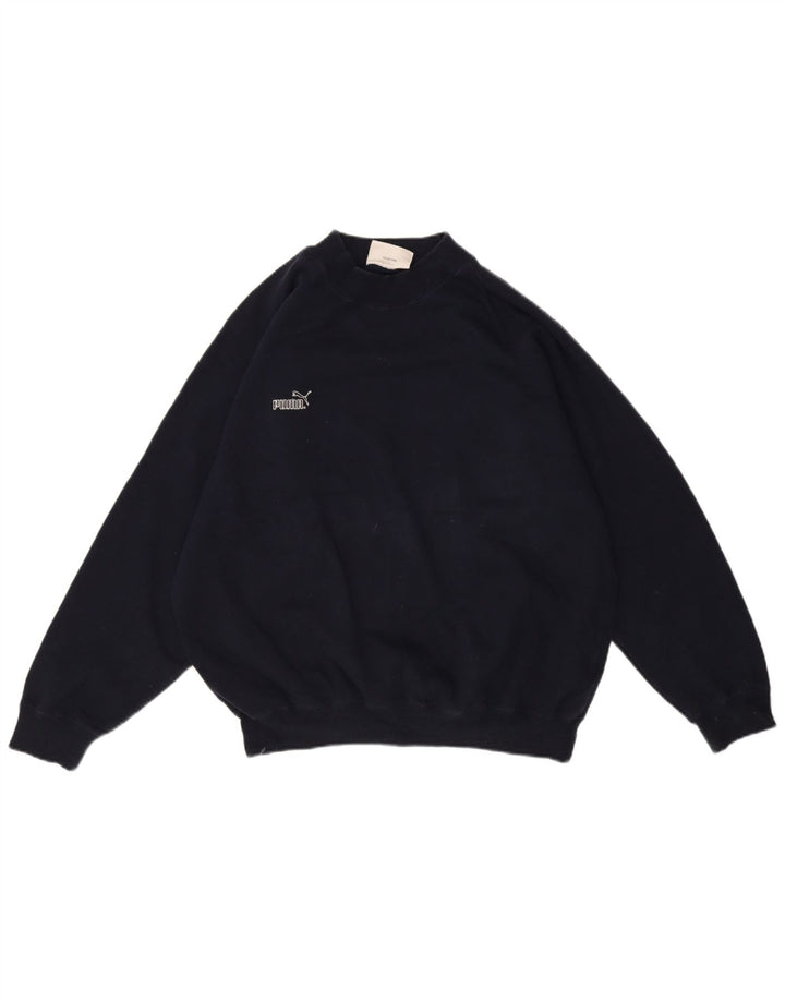 Puma Sweat-shirt graphique pour femme UK 16 Large Bleu marine