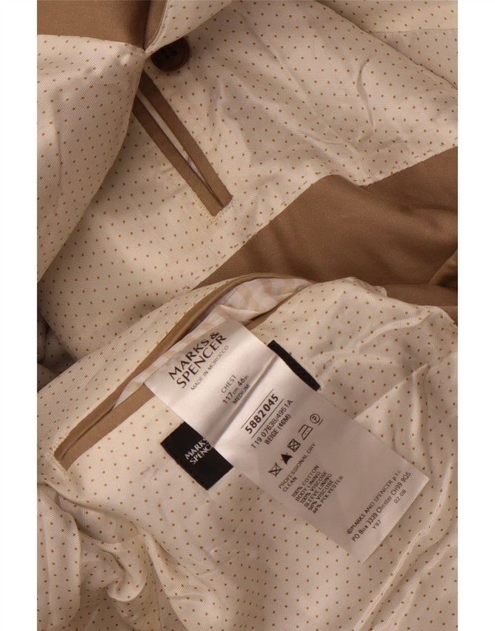 Marks & Spencer Veste blazer coupe ample à 2 boutons pour homme UK 38 Beige moyen