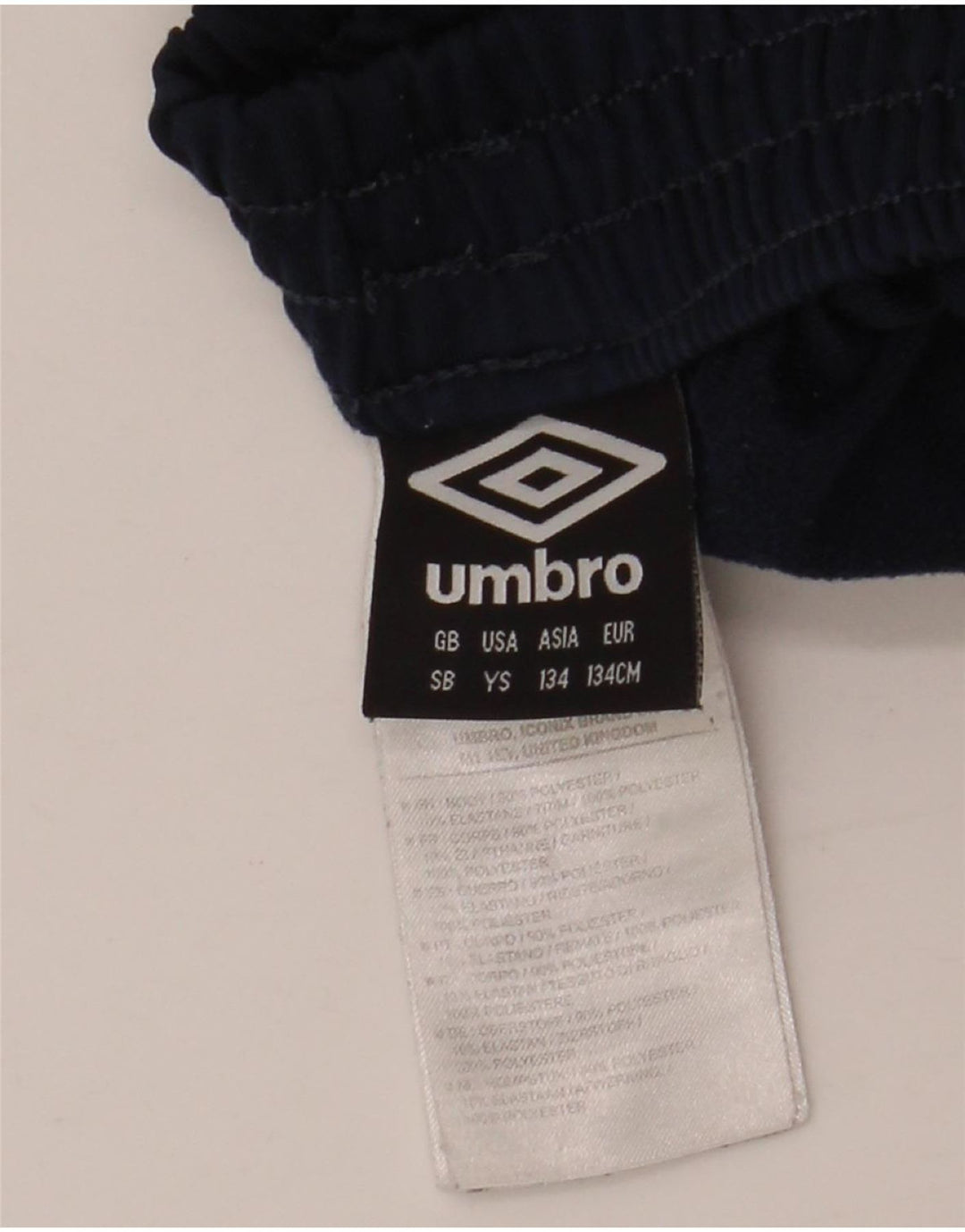 UMBRO Pantalon de Survêtement Garçon 9-10 Ans Small Bleu Marine Colourblock