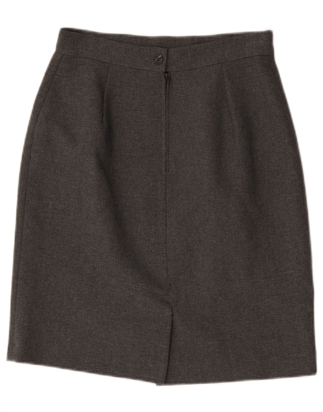 jupe crayon taille haute femme vintage IT 44 Medium W26 Polyester gris