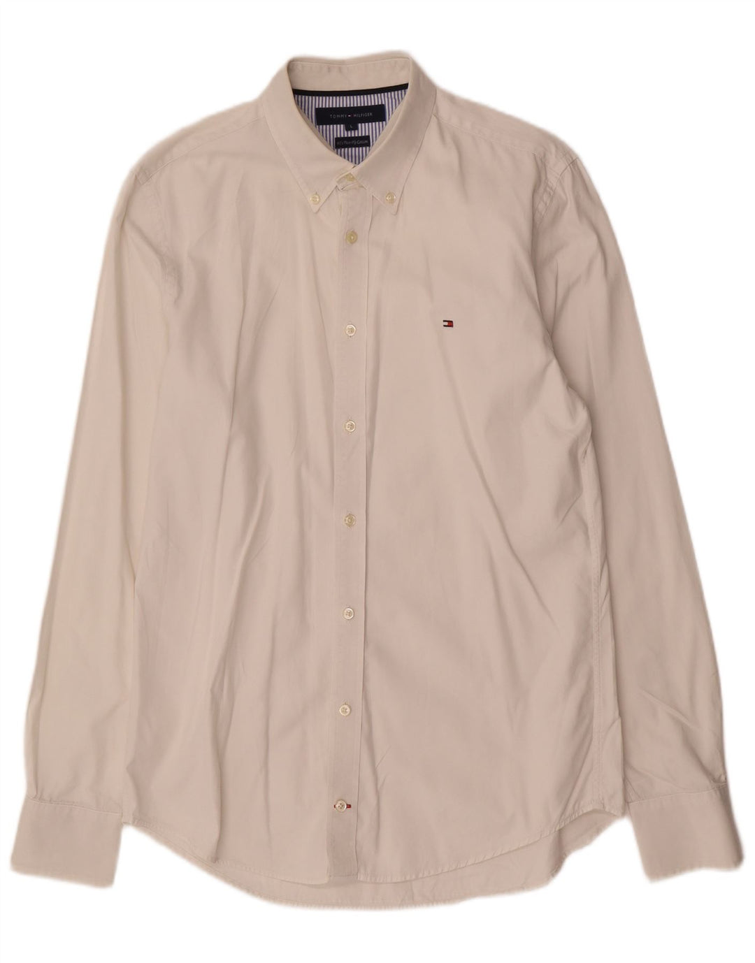 TOMMY HILFIGER Chemise Homme Large Blanc Coton