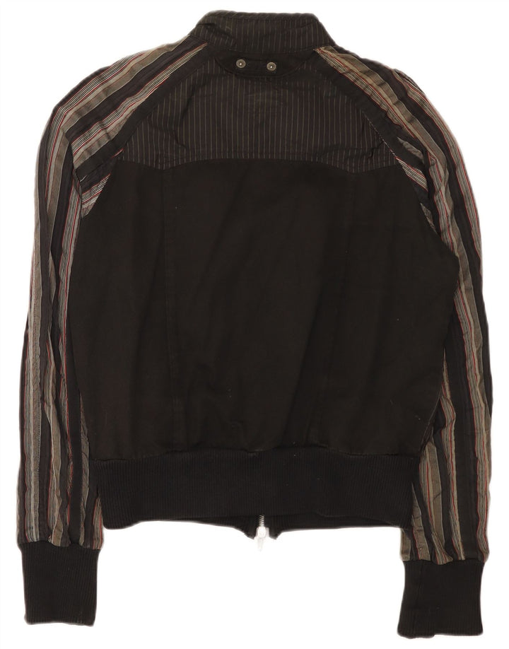 CNC COSTUME NATIONAL Veste Bomber Homme IT 36 Petit Coton Rayé Noir