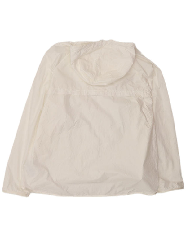 Nike Veste de pluie à capuche pour homme UK 44 2XL Blanc Polyester