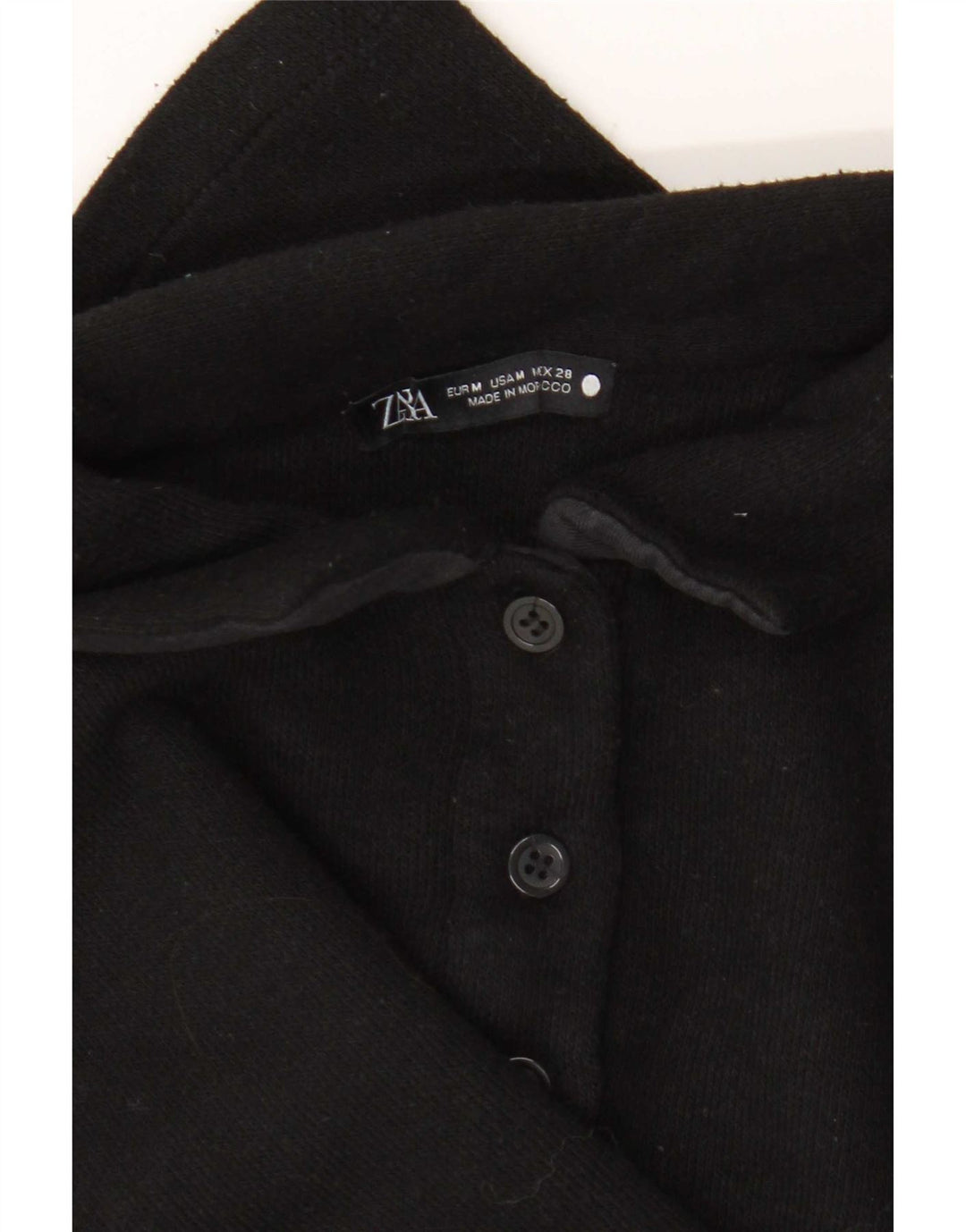 Zara Polo court pour femme UK 14 Noir moyen