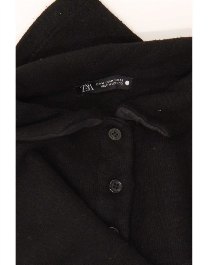 Zara Polo court pour femme UK 14 Noir moyen