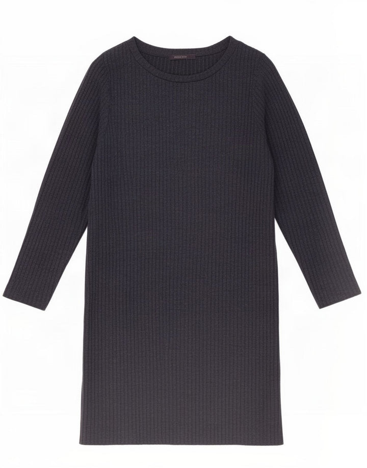 Marks & Spencer Robe basique à manches longues pour femme UK 16 Large Bleu marine