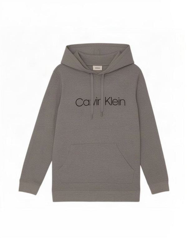 Calvin Klein Pull à capuche graphique pour homme en coton gris Taille L