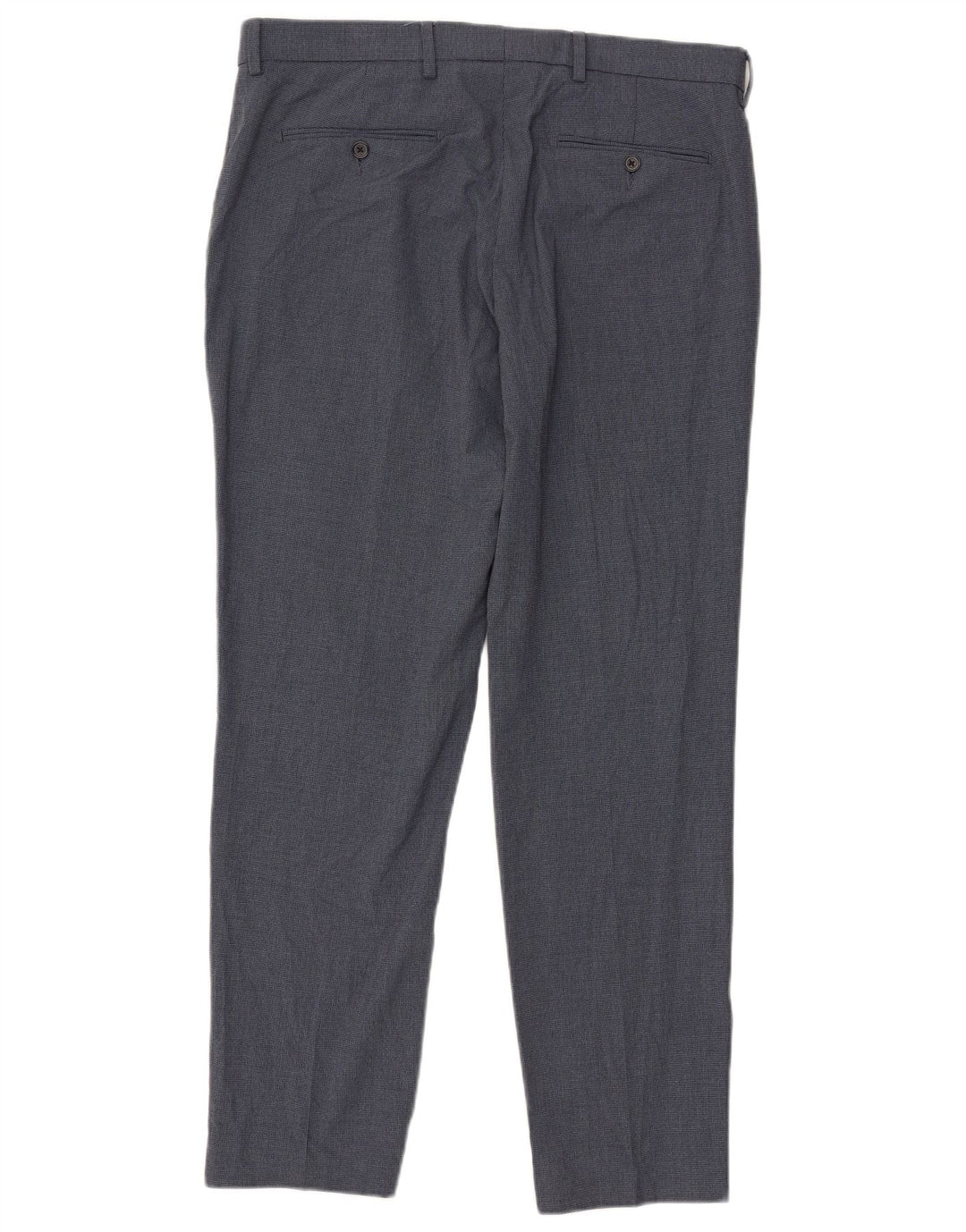 Marks & Spencer Pantalon de costume coupe classique pour homme W36 L31 Bleu pied-de-poule