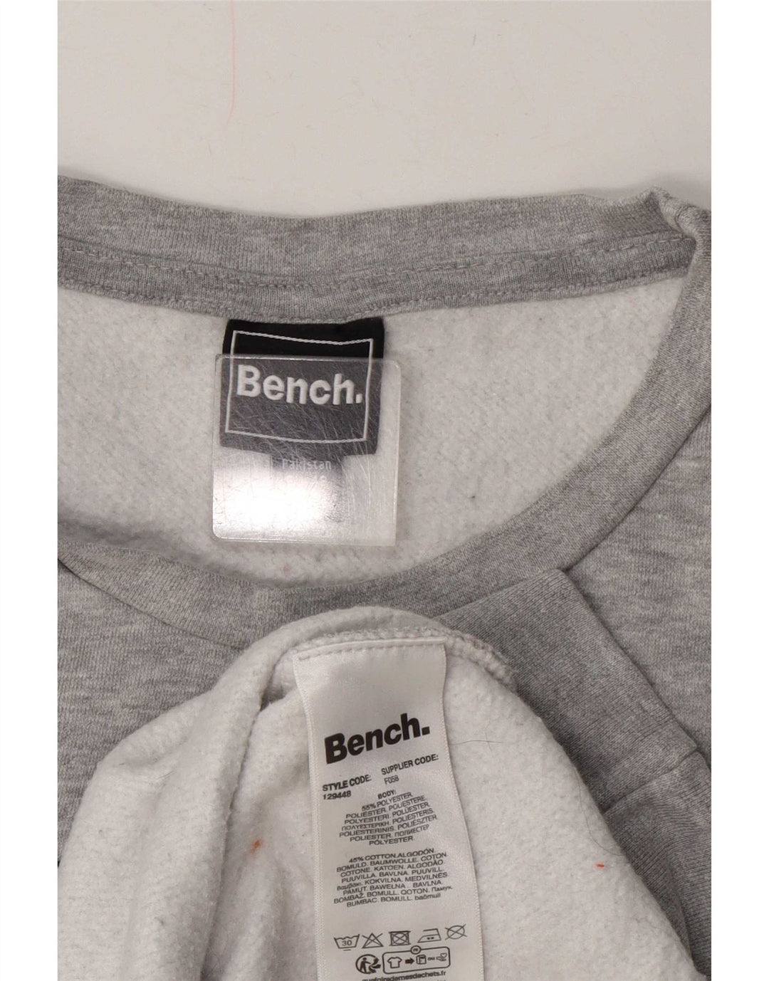 Bench Sweat-shirt graphique pour femme UK 20 2XL Gris Polyester