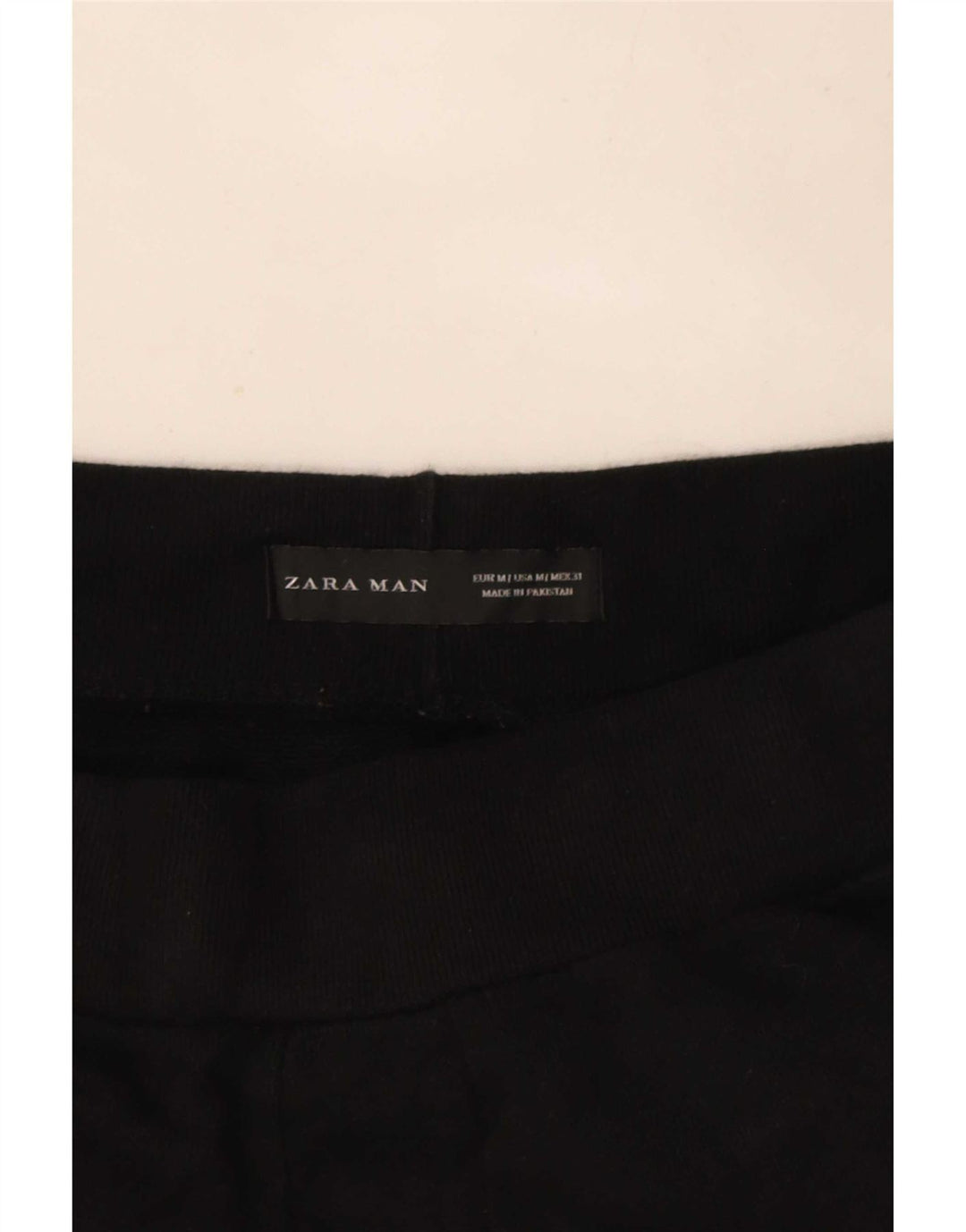 Pantalon De Survêtement Zara Homme Pantalon De Jogging Noir Moyen Polyester