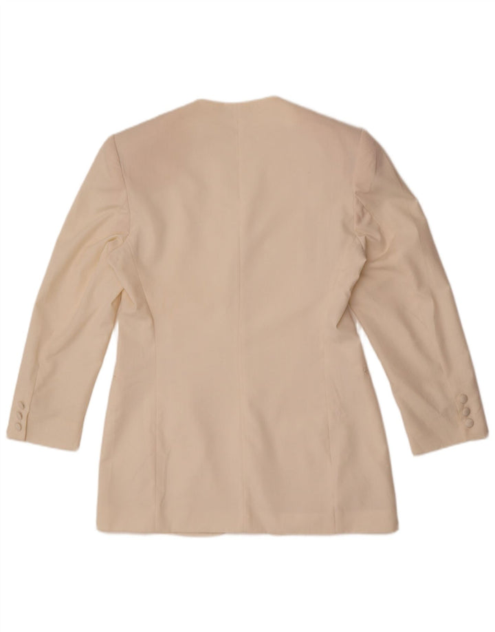 Sportstaff Veste Blazer Femme IT 46 Large Blanc Polyester