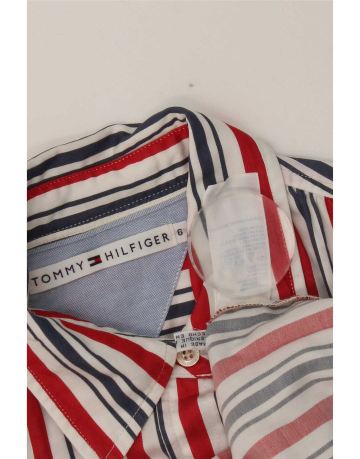 Tommy Hilfiger Chemise Femme US 6 Medium Multicolore Rayé Coton